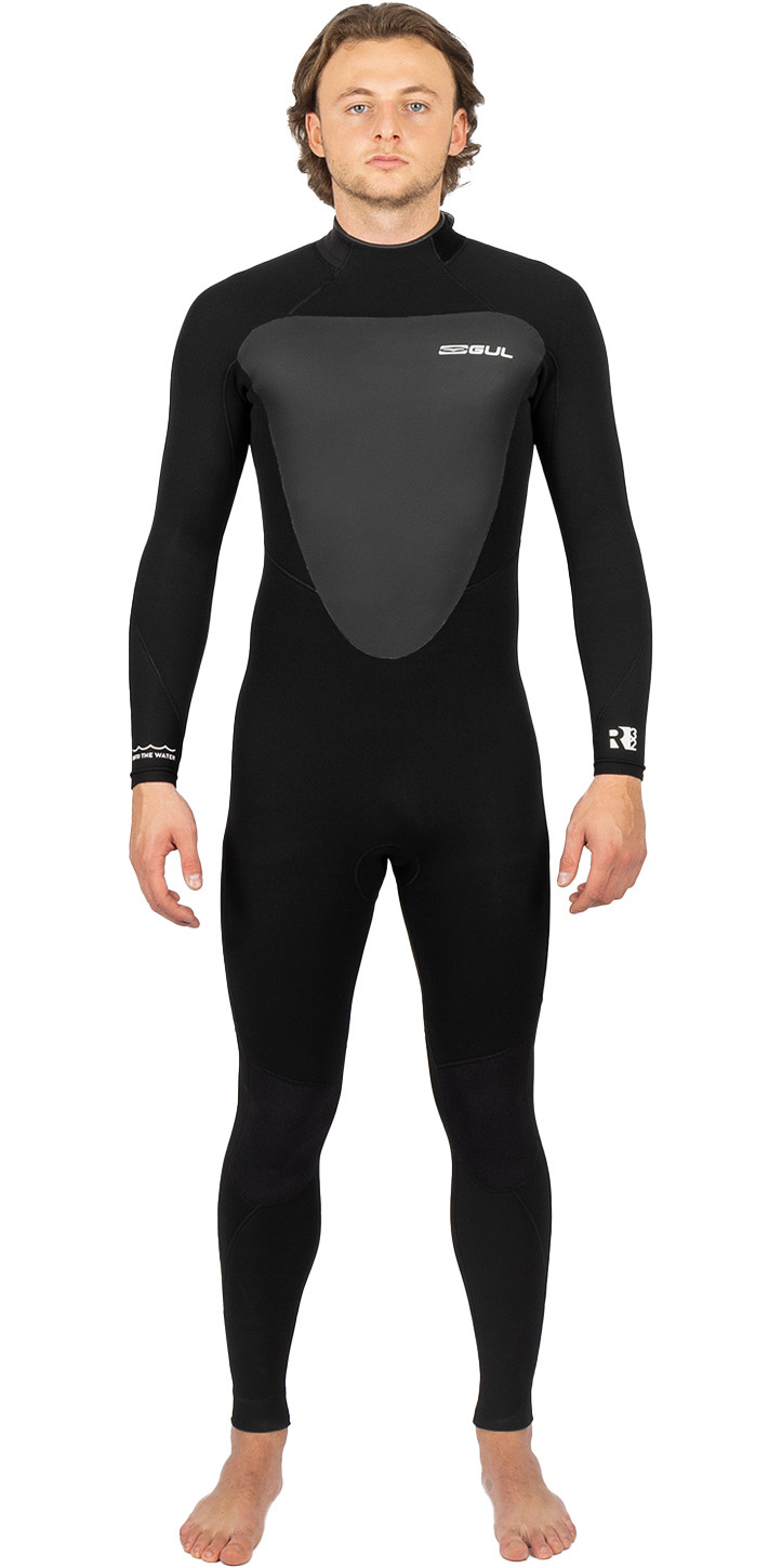 2025 Gul Mens Response 5/3mm GBS Back Zip Wetsuit RE1213-C1 - Black